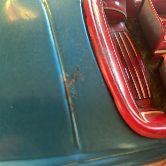 Vintage Triumph TR3 T.R.3. Tin Litho Car made in Japan by Bandai - Picture 13 of 13